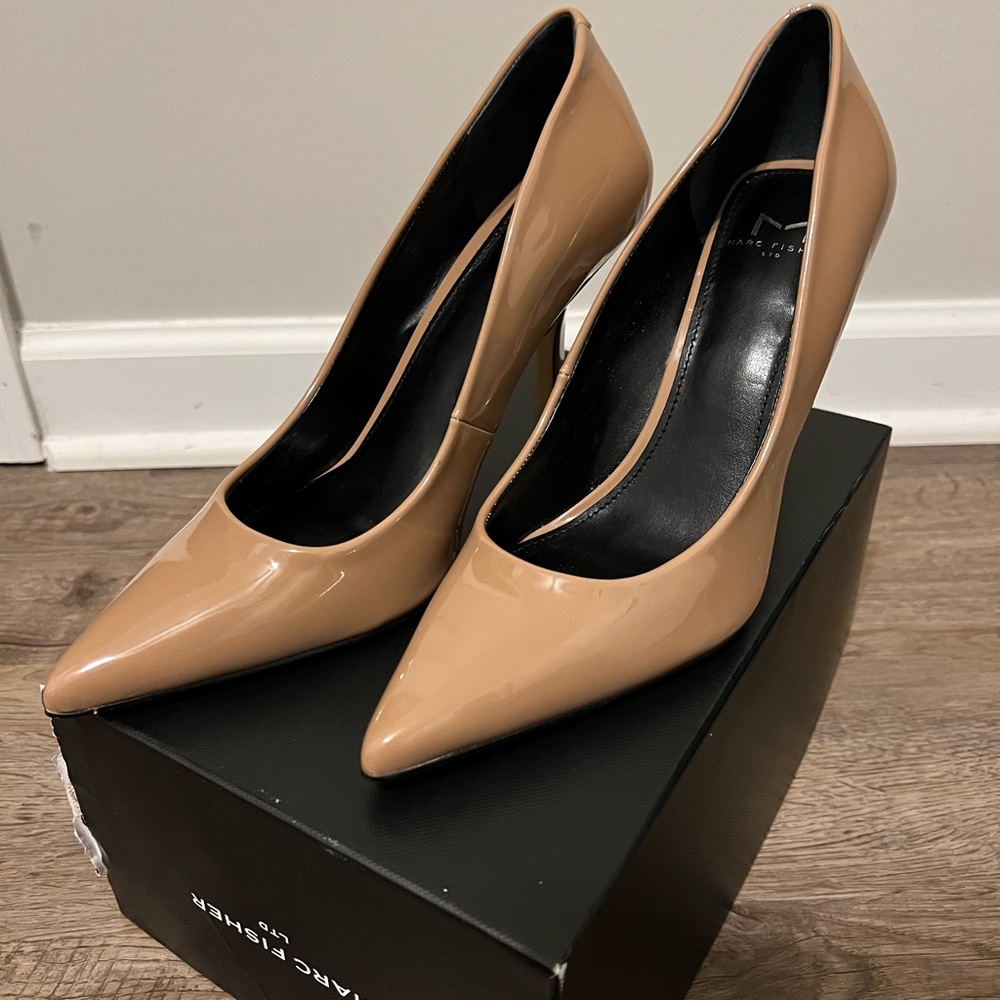 Nude Pointed Heels- Marc Fisher